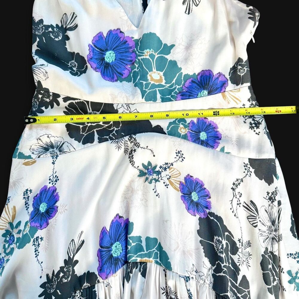 Free People Sure Thing Printed Maxi Dress Style No 41346420 Floral Flowy Ruffles - Picture 5 of 8